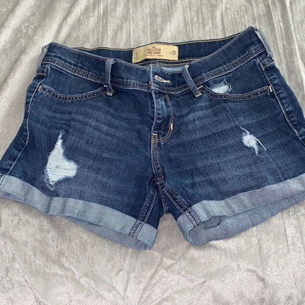 hollister midi shorts